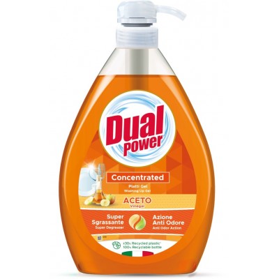 DUAL POWER DETERGENTE PIATTI GEL CONCENTRATO ACETO LT. 1