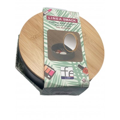 ORGANIZER CON SPECCHIO SMACK GRIGIO DIAM. 15x5cm.