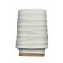 FERIDRAS PORTA SPAZZOLINO LINEA ALABAMA IBS PLASTICA E BAMBOO BIANCO