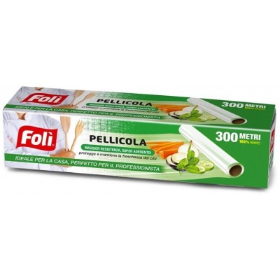 FOLI ROTOLO DI PELLICOLA PER ALIMENTI 300MT
