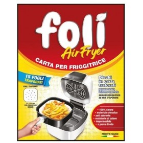 FOLI' CARTA PER FRIGGITRICE AD ARIA QUADRATA CM. 23x23 FOGLI 15 FOLI' CARTA PER FRIGGITRICE AD ARIA QUADRATA CM. 23x23 FOGLI 15