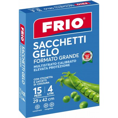 FRIO SACCHETTI GELO FORMATO GRANDE 15 PEZZI
