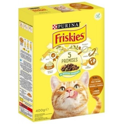 FRISKIES CROCCANTINI PER GATTO GUSTO TACCHINO, POLLO E VERDURE 400GR