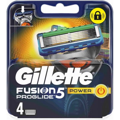 GILLETTE FUSION 5 PROGLIDE POWER 4 LAME