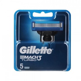 GILLETTE MACH3 TURBO RICARICA 5 PEZZI GILLETTE MACH3 TURBO RICARICA 5 PEZZI