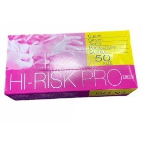 GUANTI LATTICE SENZA POLVERE PALMPRO BLU ART.EHP HI-RISKS PRO TG. M - XL PZ. 50 GUANTI LATTICE SENZA POLVERE PALMPRO BLU ART.EHP HI-RISKS PRO TG. M - XL PZ. 50