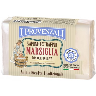 I PROVENZALI SAPONE SOLIDO EXTRAFINO MARSIGLIA CON OLIO DI OLIVA 150GR