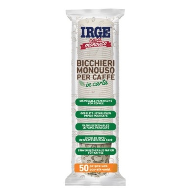 IRGE BICCHIERINI DI CARTA PER CAFFE ML. 80 PZ. 50