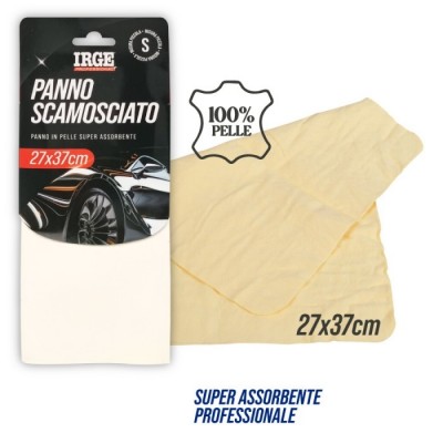 IRGE PANNO IN PELLE DI CAMOSCIO SUPER ASSORBENTE CM. 27x37