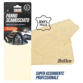 IRGE PANNO IN PELLE DI CAMOSCIO SUPER ASSORBENTE CM. 35x53 IRGE PANNO IN PELLE DI CAMOSCIO SUPER ASSORBENTE CM. 35x53