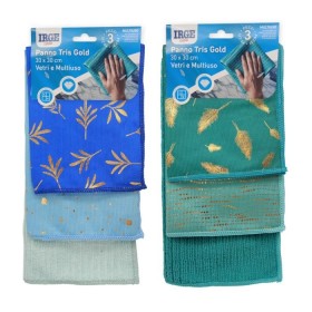 IRGE PANNO MICROFIBRA GOLD PER VETRI MULTIUSO CM. 30x30 PZ. 3 IRGE PANNO MICROFIBRA GOLD PER VETRI MULTIUSO CM. 30x30 PZ. 3