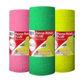 IRGE PANNO ROTOLO FLUO MULTIUSO CM. 25x25 PEZZI 15 IRGE PANNO ROTOLO FLUO MULTIUSO CM. 25x25 PEZZI 15