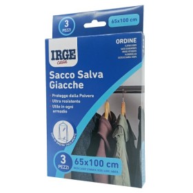 IRGE SACCO SALVA GIACCHE PROTEGGE POLVERE CM. 65x100 PZ. 3 IRGE SACCO SALVA GIACCHE PROTEGGE POLVERE CM. 65x100 PZ. 3