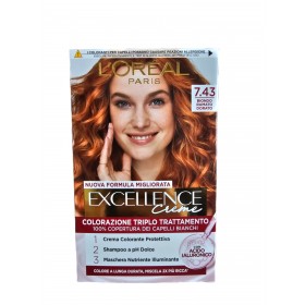 L'OREAL EXCELLENCE CREME N.07,43 BIONDO RAMATO DORATO L'OREAL EXCELLENCE CREME N.07,43 BIONDO RAMATO DORATO