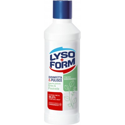 LYSOFORM DETERGENTE DISINFETTANTE PER SUPERFICI PMC GRES & PIASTRELLE 1100ML