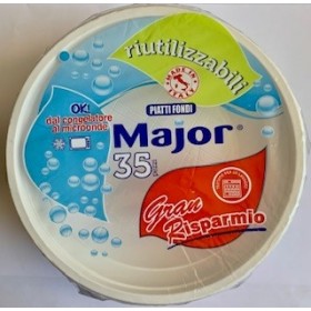 MAJOR PIATTI PLASTICA RIUTILIZZABILI FONDI 35 MAJOR PIATTI PLASTICA RIUTILIZZABILI FONDI 35