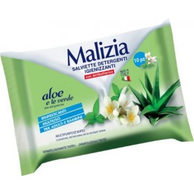 MALIZIA SALVIETTE DETERGENTI IGIENIZZANTI POCKET MULTIUSO PZ. 10 MALIZIA SALVIETTE DETERGENTI IGIENIZZANTI POCKET MULTIUSO PZ. 10