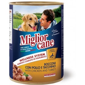 MIGLIOR CANE BOCCONI CON POLLO E TACCHINO 400G MIGLIOR CANE BOCCONI CON POLLO E TACCHINO 400G