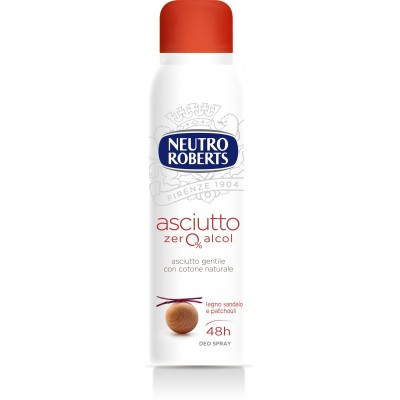 NEUTRO ROBERTS DEODORANTE ASCIUTTO SANDALO E PATCHOULI SPRAY 150ML
