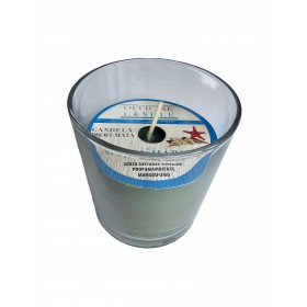 Candela profumata Acqua Marina con bicchiere Candela profumata Acqua Marina con bicchiere