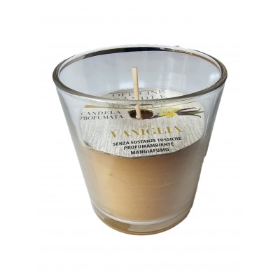 Candela profumata Vaniglia con bicchiere