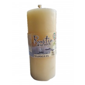 CANDELA MOCCOLO DI CERA RUSTICO PROFUMATO VANIGLIA CM.6x14h. CANDELA MOCCOLO DI CERA RUSTICO PROFUMATO VANIGLIA CM.6x14h.