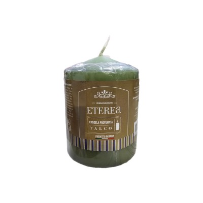 MOCCOLO IN CERA PROFUMATO ETEREA cm. 7x10 TALCO