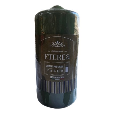 MOCCOLO IN CERA PROFUMATO ETEREA cm. 7x15 TALCO