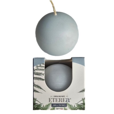 ETEREA CANDELA SFERA DI CERA PROFUMATA ETEREA MUSCHIO BIANCO CM. 6