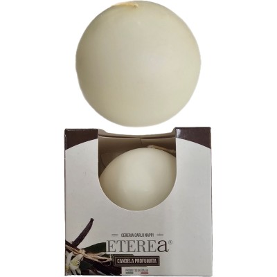 ETEREA CANDELA SFERA DI CERA PROFUMATA VANIGLIA CM. 8