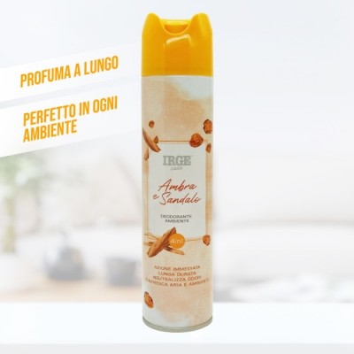 IRGE DEODORANTE AMBIENTE SPRAY AMBRA E SANDALO ML. 300