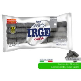 IRGE LANA ACCIAIO 24 ROTOLINI GR. 100 IRGE LANA ACCIAIO 24 ROTOLINI GR. 100
