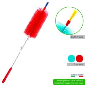 IRGE LAVABOTTIGLIONI IN NYLON CON CIUFFO CM. 16 DIAM. 5 CM. IRGE LAVABOTTIGLIONI IN NYLON CON CIUFFO CM. 16 DIAM. 5 CM.