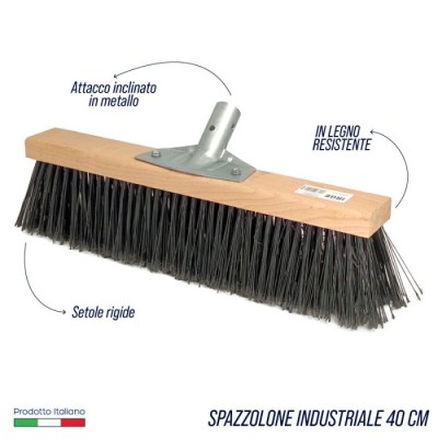 IRGE SPAZZOLONE INDUSTRIALE SENZA MANICO CM. 40