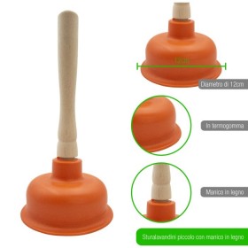 IRGE STURALAVANDINO CON MANICO DI LEGNO DIAM. 12 CM. IRGE STURALAVANDINO CON MANICO DI LEGNO DIAM. 12 CM.