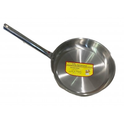 PADELLA CATERING SVASATA MANICO RIVETTATO CON FONDO AD INDUZIONE CM. 36