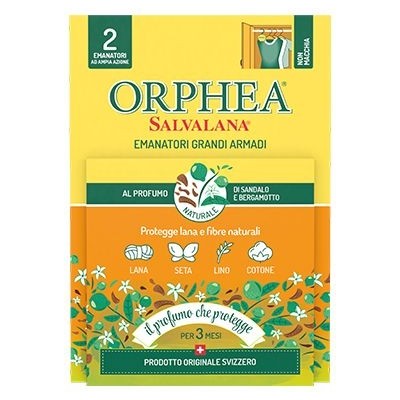 ORPHEA SALVALANA EMANATORI GRANDI ARMADI PROFUMO DI SANDALO E BERGAMOTTO 2 PEZZI
