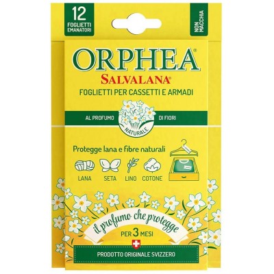ORPHEA SALVALANA PER CASSETTI E ARMADI FIORI 12 FOGLIETTI