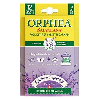 ORPHEA SALVALANA PER CASSETTI E ARMADI LAVANDA 12 FOGLIETTI