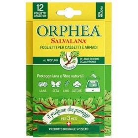 ORPHEA SALVALANA PER CASSETTI E ARMADI LEGNO DI CEDRO 12 FOGLIETTI ORPHEA SALVALANA PER CASSETTI E ARMADI LEGNO DI CEDRO 12 FOGLIETTI