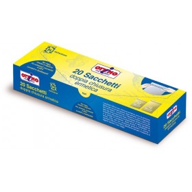 OTTIMO SACCHETTI ERMETICI PER ALIMENTI CON DOPPIA CHIUSURA 2 FORMATI MEDI/GRANDI 20 PEZZI OTTIMO SACCHETTI ERMETICI PER ALIMENTI CON DOPPIA CHIUSURA 2 FORMATI MEDI/GRANDI 20 PEZZI
