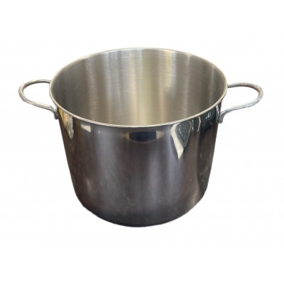 PENTOLA ALTA CON DUE MANICI IN ACCIAIO INOX MODELLO DAISY SENZA COPERCHIO CM. 24 X 19,5 H.