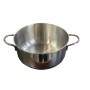 PENTOLA CON DUE MANICI IN ACCIAIO INOX MODELLO DAISY CM. 22 X 11 H.