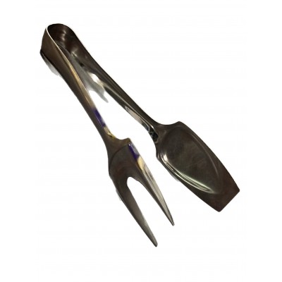 PINZA MOLLA ARROSTO PESANTE IN ACCIAIO INOX CM. 22