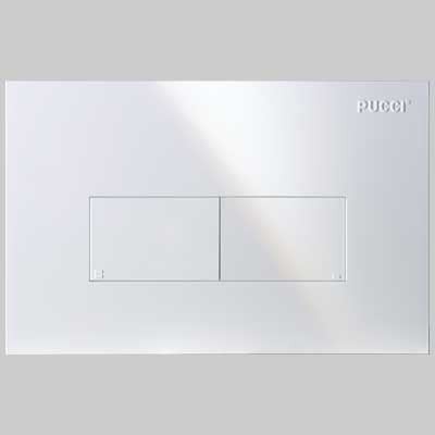 PUCCI PLACCA DI COMANDO ECO LINEA DOPPIO TASTO BIANCA 80130560