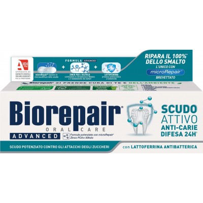 BIOREPAIR ADVANCED SCUDO ATTIVO ANTICARIE DENTIFRICIO DA DENTI 75ML