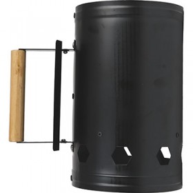 CIMINIERA ACCENDI CARBONELLA ACCIAIO VERNICIATO/LEGNO CM16 CM. 27,3h. CIMINIERA ACCENDI CARBONELLA ACCIAIO VERNICIATO/LEGNO CM16 CM. 27,3h.