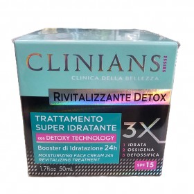 CLINIANS RIVITALIZZANTE DETOX CREMA IDRATANTE 50 ML CLINIANS RIVITALIZZANTE DETOX CREMA IDRATANTE 50 ML
