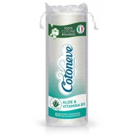 COTONEVE DISCHETTI DI COTONE ALOE E VITAMINA B5 60 PEZZI COTONEVE DISCHETTI DI COTONE ALOE E VITAMINA B5 60 PEZZI