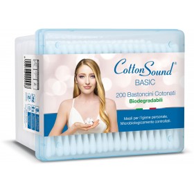 COTTON SOUND BASTONCINI COTONATI BIODEGRADABILI 200 PEZZI COTTON SOUND BASTONCINI COTONATI BIODEGRADABILI 200 PEZZI